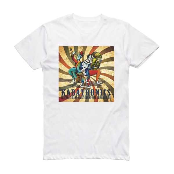 Transglobal Underground Kabatronics Album Cover T-Shirt White