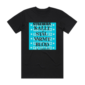 Strebers Kallt Stl Varmt Blod Album Cover T-Shirt Black
