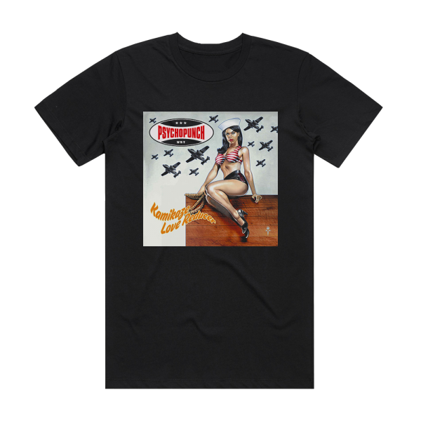 Psychopunch Kamikaze Love Reducer Album Cover T-Shirt Black