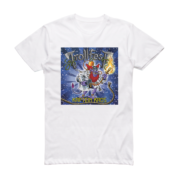 TrollfesT Kaptein Kaos Album Cover T-Shirt White