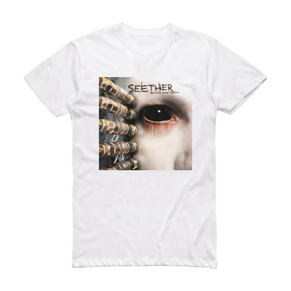 Seether Karma And Effect 2 Album Cover T-Shirt White
