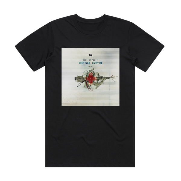 Supreme Court Keep Calm Carry On Album Cover T-Shirt Black