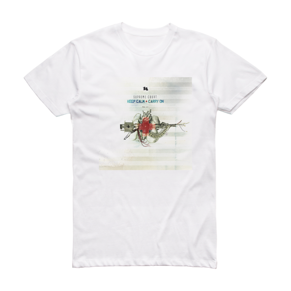 Supreme Court Keep Calm Carry On Album Cover T-Shirt White