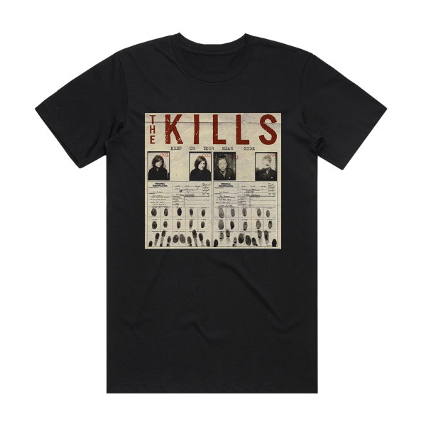 The Kills Keep On Your Mean Side Album Cover T-Shirt Black