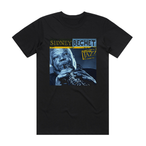 Sidney Bechet Ken Burns Jazz Sidney Bechet Album Cover T-Shirt Black