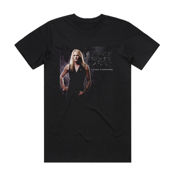 Sebastian Bach Kicking Screaming 2 Album Cover T-Shirt Black