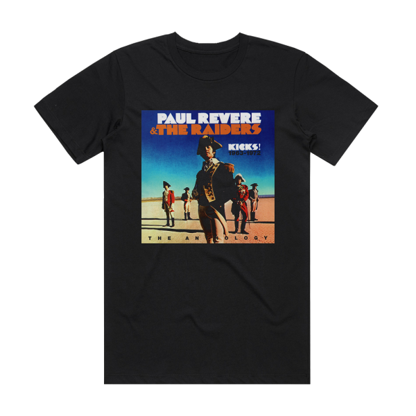 Paul Revere and The Raiders Kicks 1963  1972 Album Cover T-Shirt Black