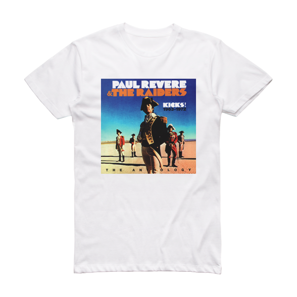 Paul Revere and The Raiders Kicks 1963  1972 Album Cover T-Shirt White