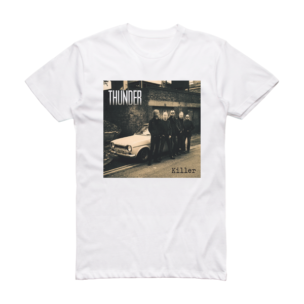 Thunder Killer Album Cover T-Shirt White