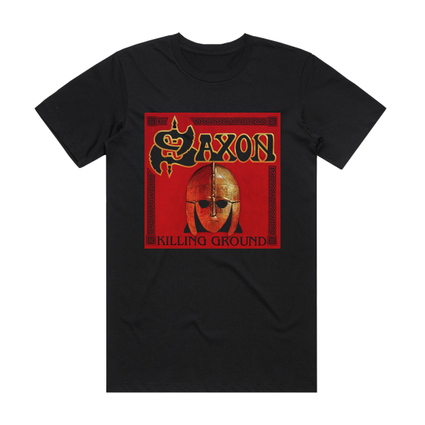 Saxon Killing Ground Album Cover T-Shirt Black