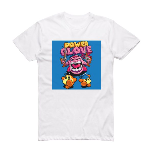 Powerglove Kirby Album Cover T-Shirt White