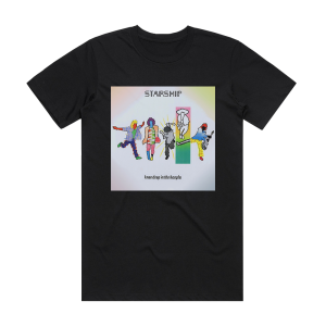 Starship Knee Deep In The Hoopla Album Cover T-Shirt Black
