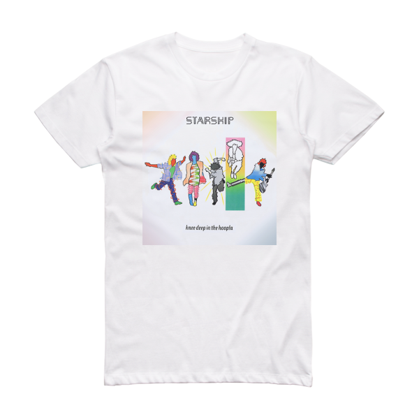 Starship Knee Deep In The Hoopla Album Cover T-Shirt White