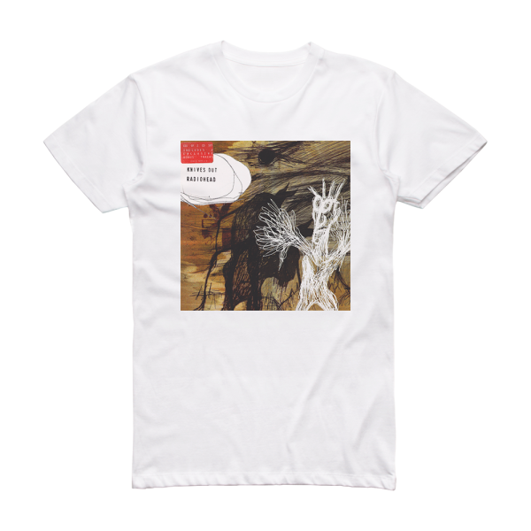 Radiohead Knives Out Album Cover TShirt White ALBUM COVER TSHIRTS