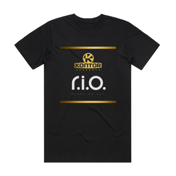 R I O Kontor Presents Rio Ready Or Not Album Cover T-Shirt Black