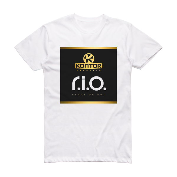 R I O Kontor Presents Rio Ready Or Not Album Cover T-Shirt White