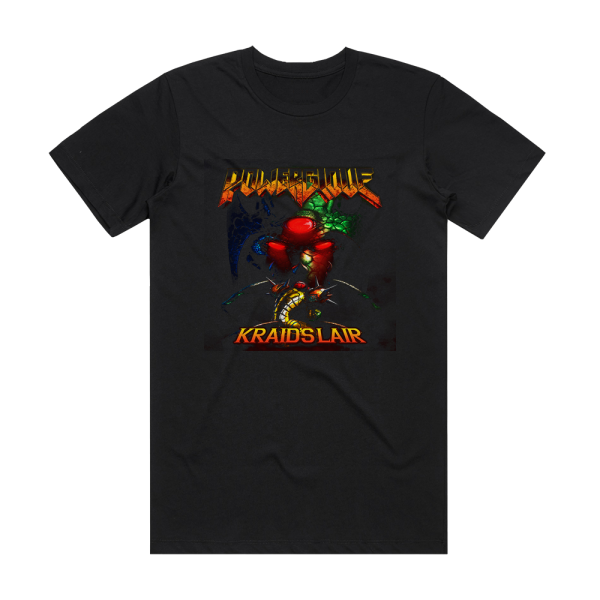 Powerglove Kraids Lair Album Cover T-Shirt Black