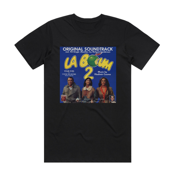 Various Artists La Boum 2 Album Cover T-Shirt Black
