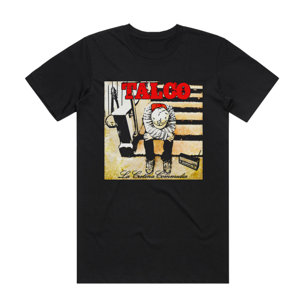 Talco La Cretina Commedia Album Cover T-Shirt Black