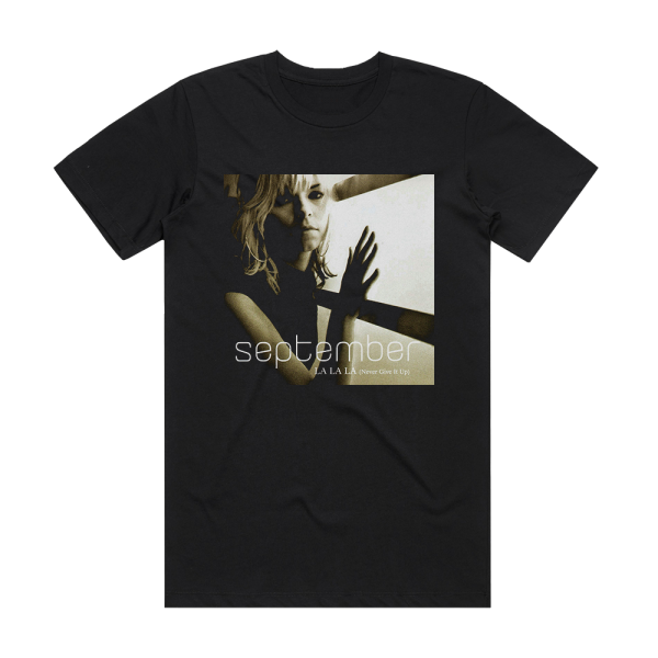 September La La La Never Give It Up Album Cover T-Shirt Black