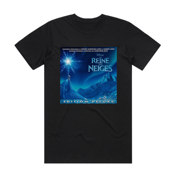 Robert Lopez La Reine Des Neiges Album Cover T-Shirt Black