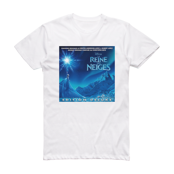 Robert Lopez La Reine Des Neiges Album Cover T-Shirt White