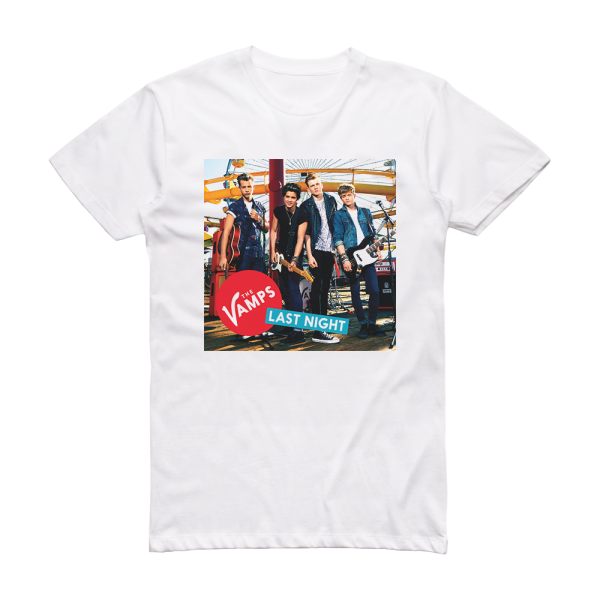 The Vamps Last Night Album Cover T-Shirt White