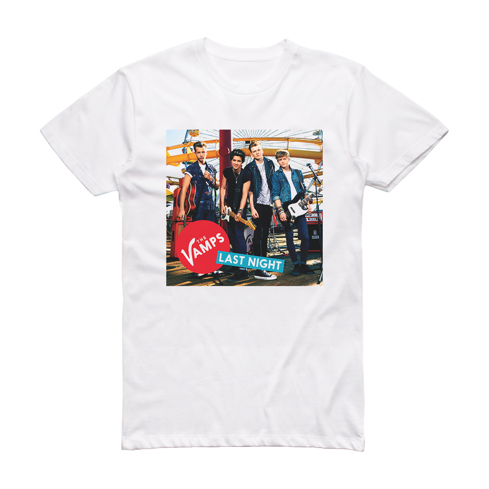 The Vamps Last Night Album Cover T-Shirt White – ALBUM COVER T-SHIRTS