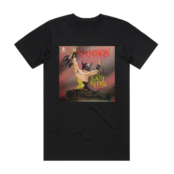 Samson Last Rites Album Cover T-Shirt Black