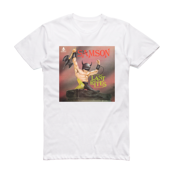 Samson Last Rites Album Cover T-Shirt White