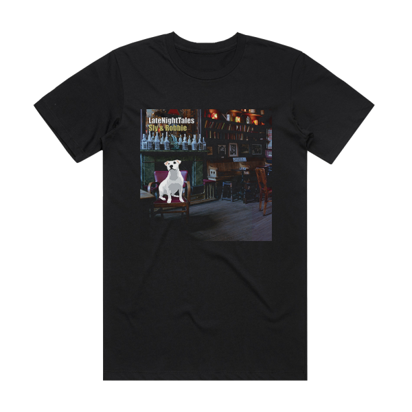 Sly and Robbie Latenighttales Sly Robbie Album Cover T-Shirt Black