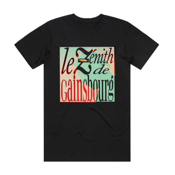 Serge Gainsbourg Le Znith De Gainsbourg Album Cover T-Shirt Black