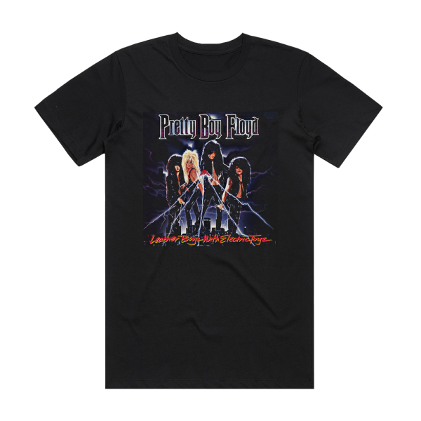 Pretty Boy Floyd Leather Boyz With Electric Toyz Album Cover T-Shirt Black