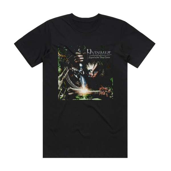 Pyramaze Legend Of The Bone Carver Album Cover T-Shirt Black