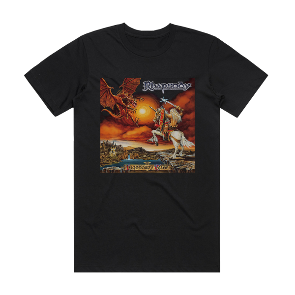 Rhapsody of Fire Legendary Tales Album Cover T-Shirt Black