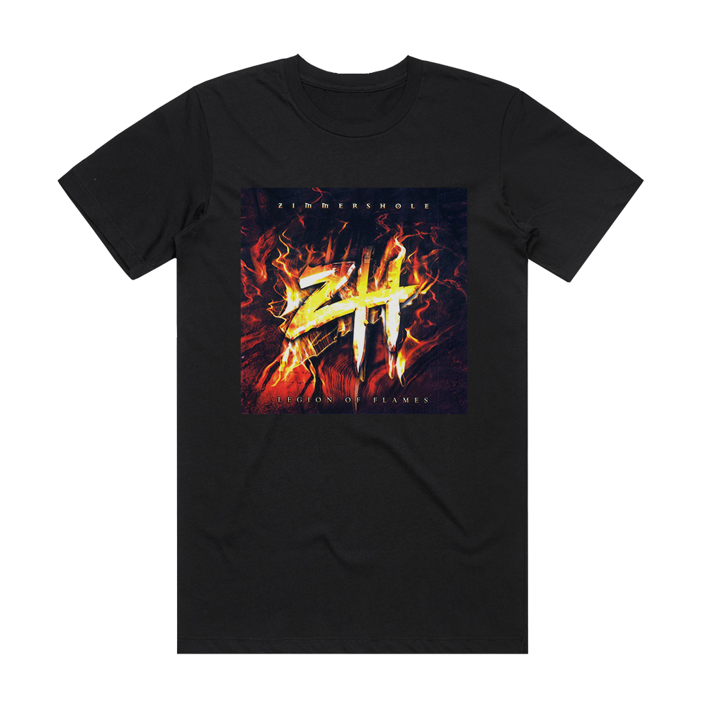 Zimmers Hole Legion Of Flames Album Cover T-Shirt Black – ALBUM COVER T ...
