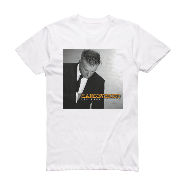 Sanseverino Les Faux Talbins Album Cover T-Shirt White