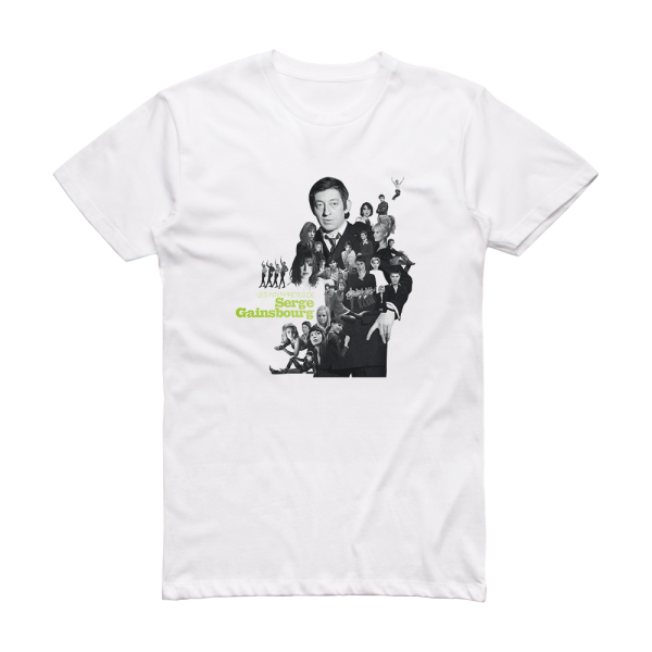 Serge Gainsbourg Les Interprtes De Serge Gainsbourg Album Cover T-Shirt White