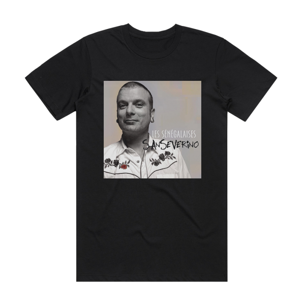 Sanseverino Les Sngalaises Album Cover T-Shirt Black