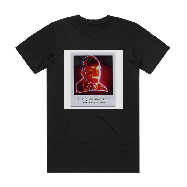 The Juan MacLean Less Than Human Album Cover T-Shirt Black