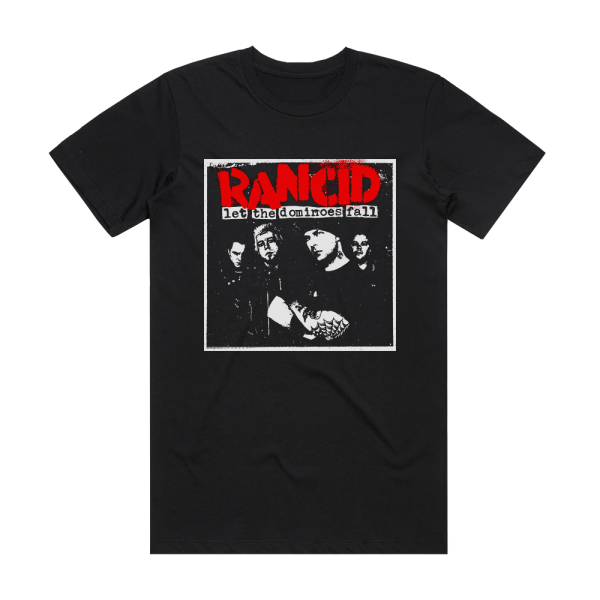 Rancid Let The Dominoes Fall 1 Album Cover T-Shirt Black