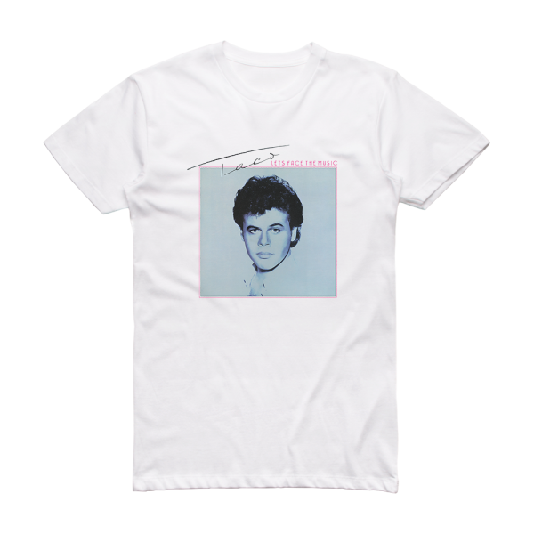 Taco Lets Face The Music Album Cover T-Shirt White