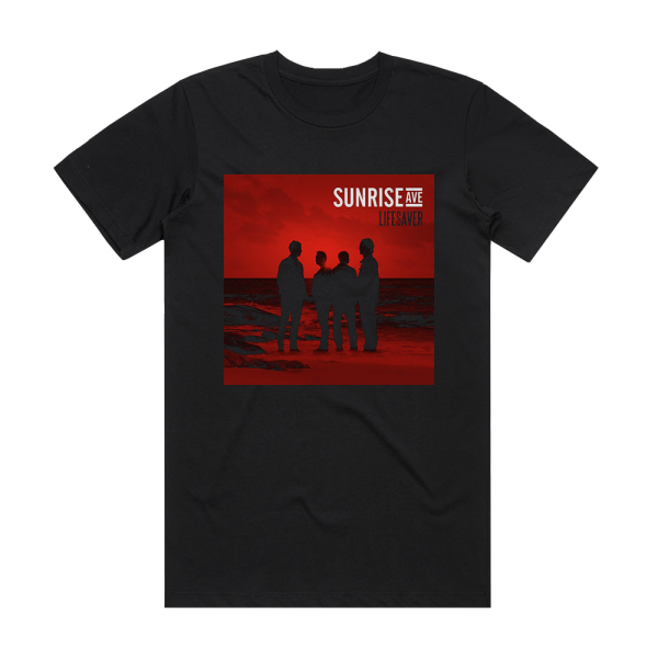 Sunrise Avenue Lifesaver Album Cover T-Shirt Black