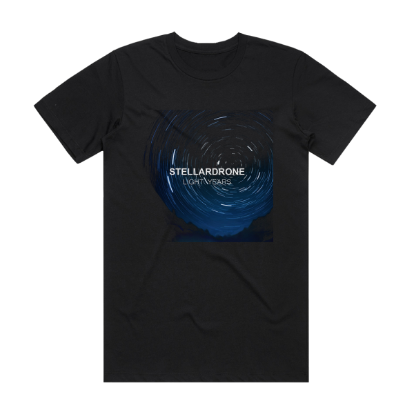 Stellardrone Light Years Album Cover T-Shirt Black