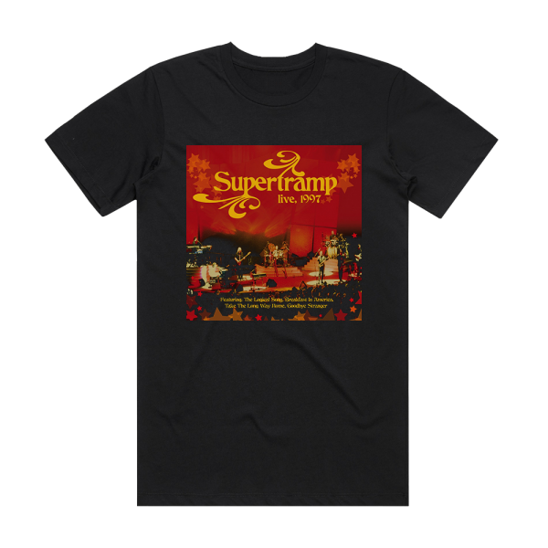 Supertramp Live 1997 Album Cover T-Shirt Black