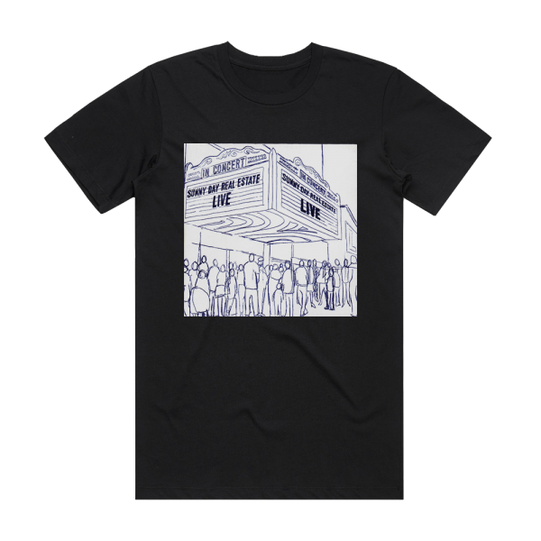 Sunny Day Real Estate Live Album Cover T-Shirt Black