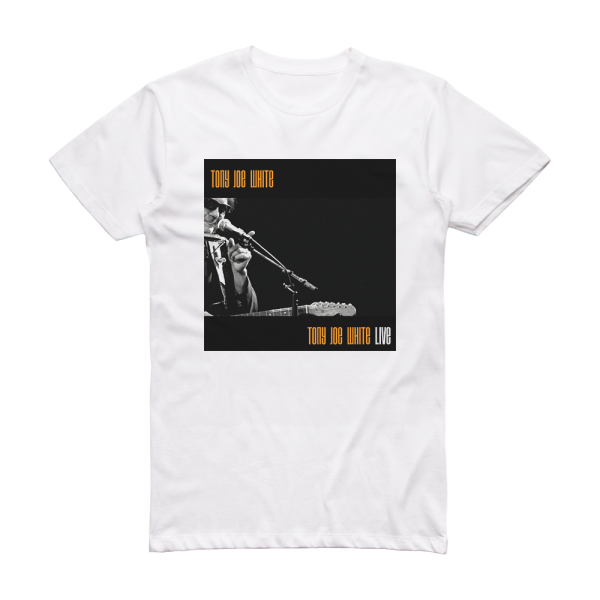 Tony Joe White Live Album Cover T-Shirt White