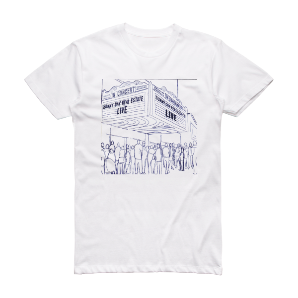 Sunny Day Real Estate Live Album Cover T-Shirt White