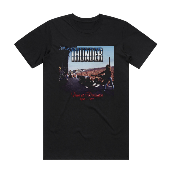 Thunder Live At Donington Monsters Of Rock 1990 Album Cover T-Shirt Black