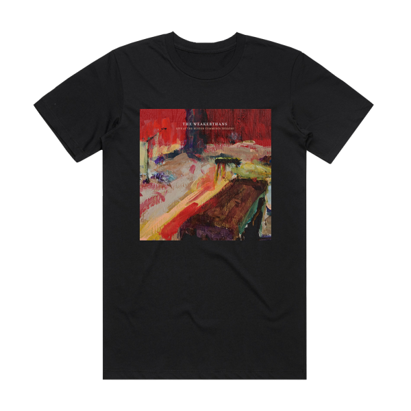 The Weakerthans Live At The Burton Cummings Theatre Album Cover T-Shirt Black